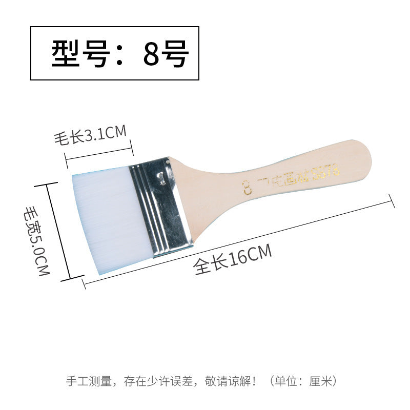 Nylon Hair Oil Painting Brushes, Red Handle Brushes, Watercolor Gouache Brushes, Industrial Children's Painting Brushes, Wholesale