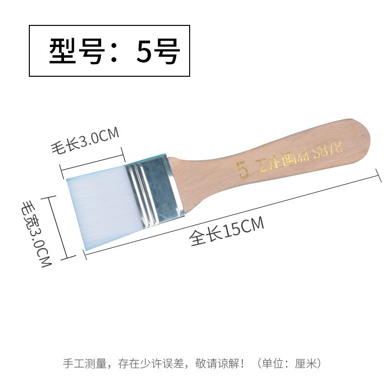 Nylon Hair Oil Painting Brushes, Red Handle Brushes, Watercolor Gouache Brushes, Industrial Children's Painting Brushes, Wholesale
