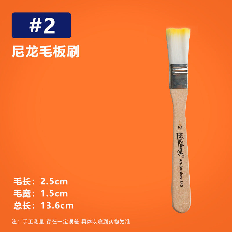 Nylon Hair Oil Painting Brushes, Red Handle Brushes, Watercolor Gouache Brushes, Industrial Children's Painting Brushes, Wholesale