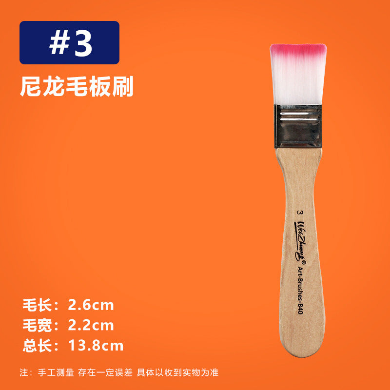 Nylon Hair Oil Painting Brushes, Red Handle Brushes, Watercolor Gouache Brushes, Industrial Children's Painting Brushes, Wholesale