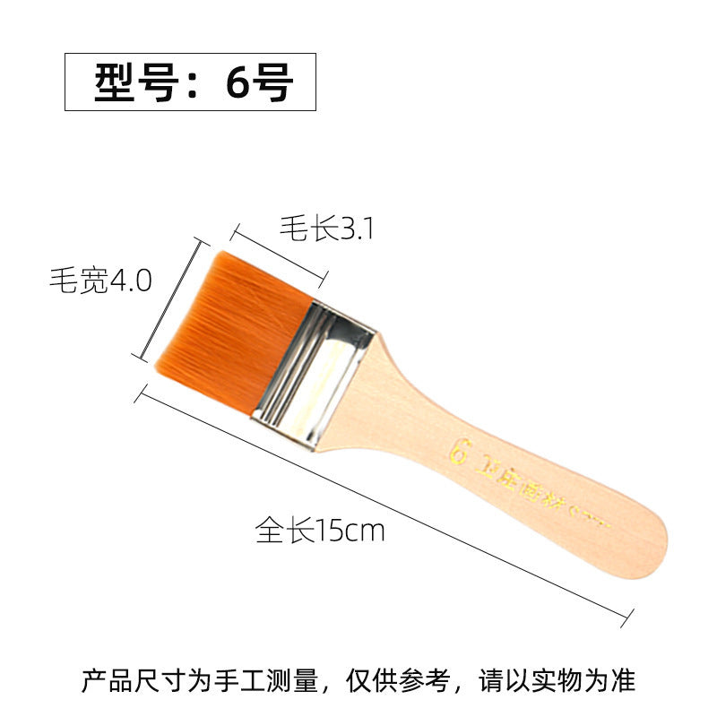 Nylon Hair Oil Painting Brushes, Red Handle Brushes, Watercolor Gouache Brushes, Industrial Children's Painting Brushes, Wholesale
