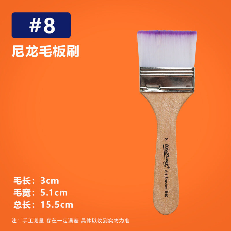 Nylon Hair Oil Painting Brushes, Red Handle Brushes, Watercolor Gouache Brushes, Industrial Children's Painting Brushes, Wholesale