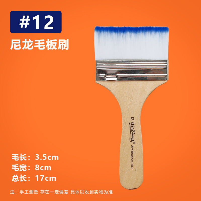 Nylon Hair Oil Painting Brushes, Red Handle Brushes, Watercolor Gouache Brushes, Industrial Children's Painting Brushes, Wholesale