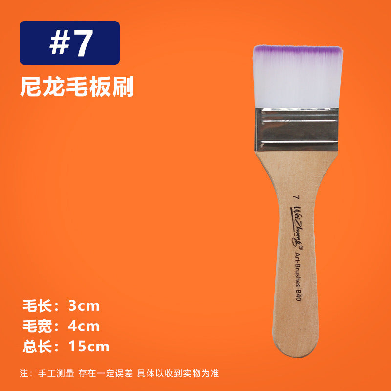 Nylon Hair Oil Painting Brushes, Red Handle Brushes, Watercolor Gouache Brushes, Industrial Children's Painting Brushes, Wholesale