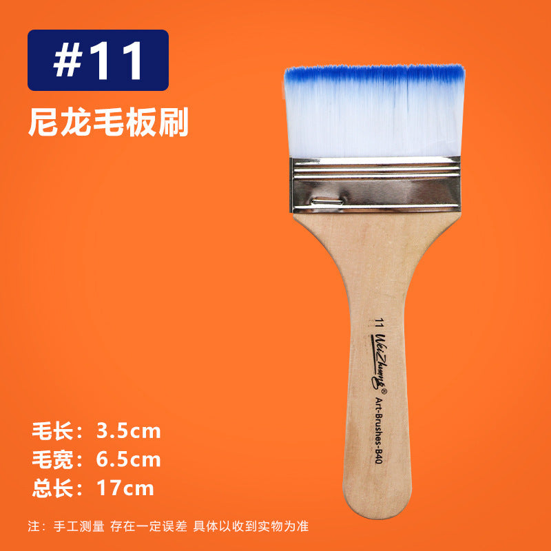Nylon Hair Oil Painting Brushes, Red Handle Brushes, Watercolor Gouache Brushes, Industrial Children's Painting Brushes, Wholesale