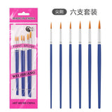 Nylon Hair Oil Painting Brushes, Red Handle Brushes, Watercolor Gouache Brushes, Industrial Children's Painting Brushes, Wholesale