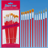 Nylon Hair Oil Painting Brushes, Red Handle Brushes, Watercolor Gouache Brushes, Industrial Children's Painting Brushes, Wholesale