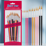 Nylon Hair Oil Painting Brushes, Red Handle Brushes, Watercolor Gouache Brushes, Industrial Children's Painting Brushes, Wholesale
