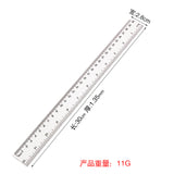 Amazon's Popular Dual-Scale Ruler Stationery 15/20/30cm Transparent Plastic Ruler for Elementary School Students Wholesale Customization