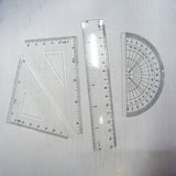 Amazon's Popular Dual-Scale Ruler Stationery 15/20/30cm Transparent Plastic Ruler for Elementary School Students Wholesale Customization