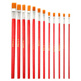 Nylon Hair Oil Painting Brushes, Red Handle Brushes, Watercolor Gouache Brushes, Industrial Children's Painting Brushes, Wholesale