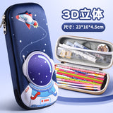3D stationery box primary school student pull cloth pencil case girl cartoon large capacity pencil case student children gift set