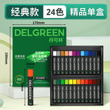 Dankelin heavy color oil painting stick soft single oily black white children's painting supplement color crayons