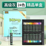 Dankelin heavy color oil painting stick soft single oily black white children's painting supplement color crayons