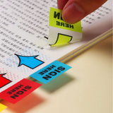 Withdrawable Newspaper Stickers Contract Documents Indicating Label Stickers SIGN HERE Arrows Classification Index Stickers Post-it Stickers