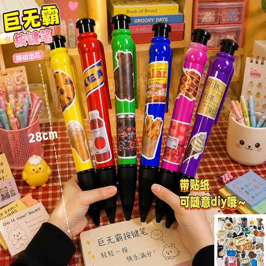 High-Appearance Giant Gel Pens, Jumbo Large Ballpoint Pens, Extra-Large Pencils, Funny Giant Stationery, Quirky Wholesale