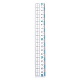 Learn to thicken scale ruler ruler 20cm with wavy line 15cm transparent myopia ruler wholesale for primary school students