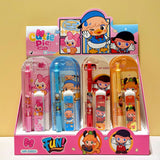 Students a variety of activities pencil suit animation surrounding automatic pencil writing is not easy to break the first and second grade students