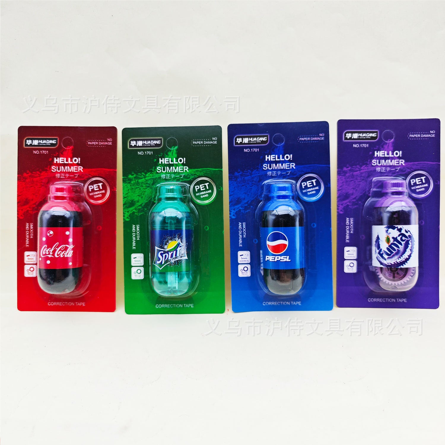 Creative Drink Shape Correction Tape Cartoon Wahaha Image Soda Error Correction Tape Student Correction Tape Stationery