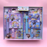 Hot-Selling Demon Slayer Girl Group Mini Ballpoint Pen Journal Set Creative Highlighter and Washi Tape Combo Stationery Set