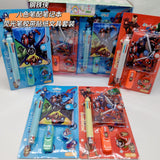 Hot-Selling Demon Slayer Girl Group Mini Ballpoint Pen Journal Set Creative Highlighter and Washi Tape Combo Stationery Set