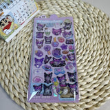 3D Stereo Embossed Luminous Stickers for Girls and Kidsren's Handbags DIY Decorations Small Patterns Cartoon Cute and Fun