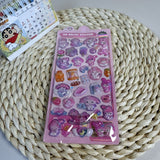 3D Stereo Embossed Luminous Stickers for Girls and Kidsren's Handbags DIY Decorations Small Patterns Cartoon Cute and Fun