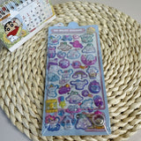 3D Stereo Embossed Luminous Stickers for Girls and Kidsren's Handbags DIY Decorations Small Patterns Cartoon Cute and Fun