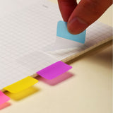 Creative cute transparent index stickers removable wave dot fluorescent label indicator stickers color waterproof sticky sticky notes