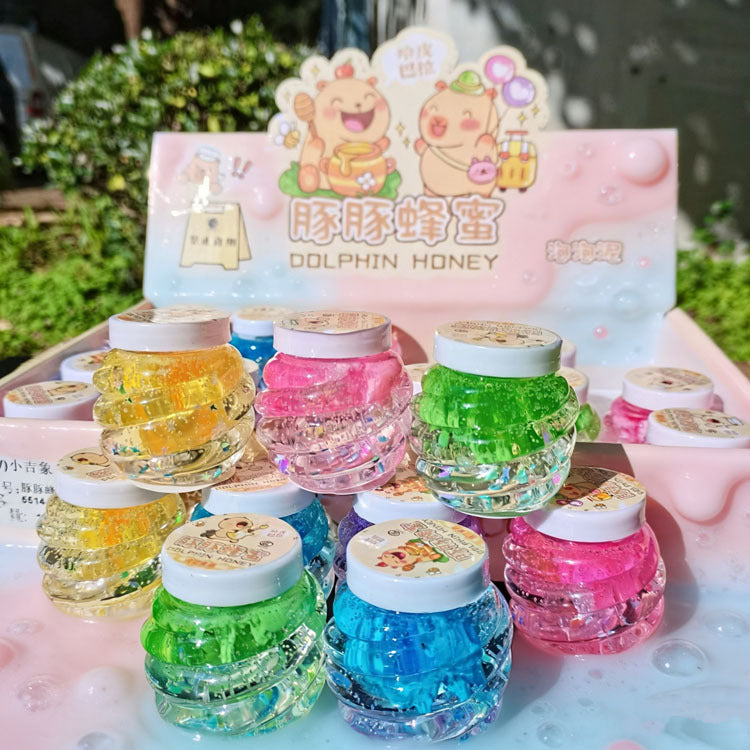 The new starry sky foaming glue is getting bigger and bigger, with high color value. Slime decompression can be brushed, non-sticky and beautiful and cheap