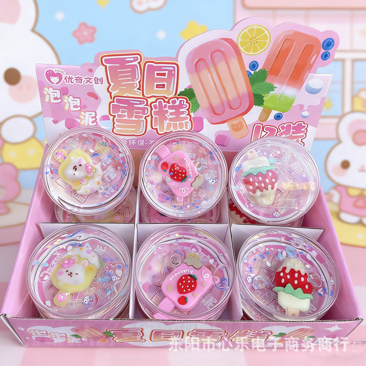 The new starry sky foaming glue is getting bigger and bigger, with high color value. Slime decompression can be brushed, non-sticky and beautiful and cheap