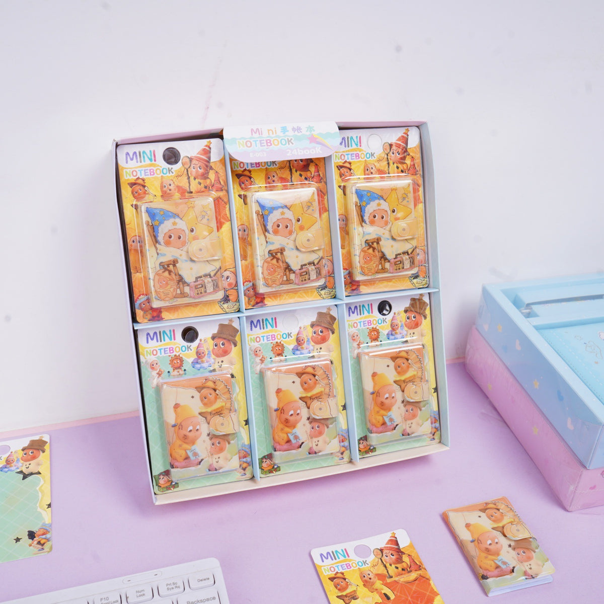 Creative New Star-Themed Notebook with High Aesthetic Appeal, Pop Mart Snap-Button Notebook, Cute Mini Notebook Wholesale
