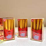 8622 realistic French fries shape sharing eraser suit cute eraser clean seamless no crumbs stationery