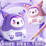 Kulomi Pencil Sharpener Primary School Student Pencil Sharpener Hand-cranked Automatic Pencil Sharpener Durable Pencil Sharpener