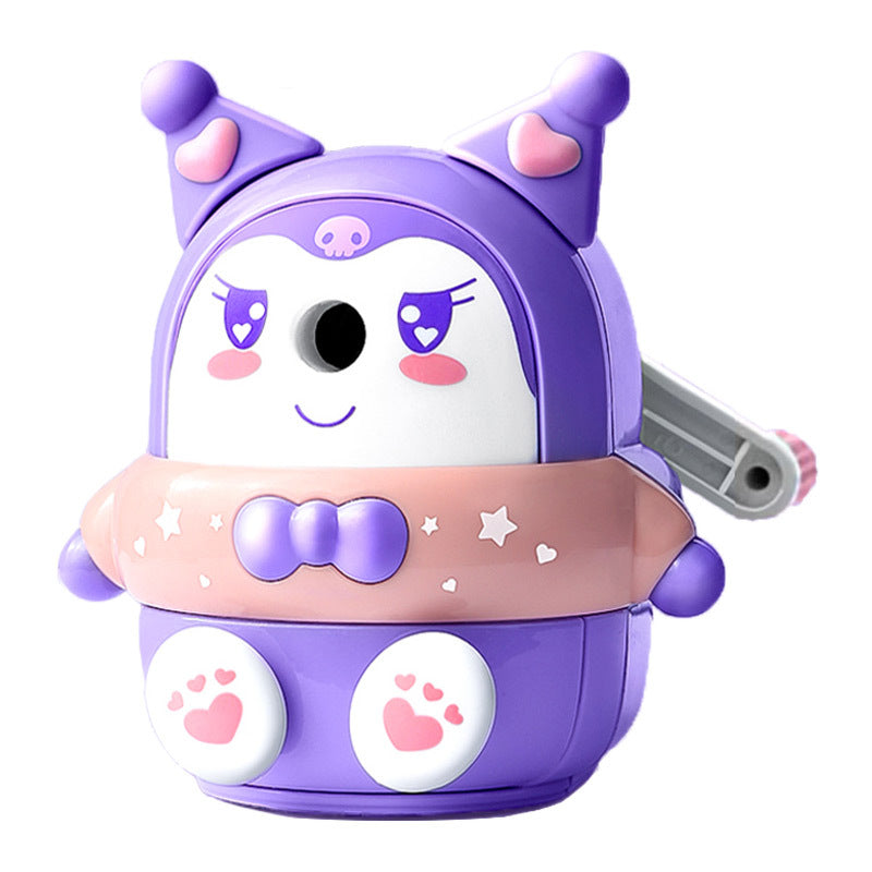 Kulomi Pencil Sharpener Primary School Student Pencil Sharpener Hand-cranked Automatic Pencil Sharpener Durable Pencil Sharpener
