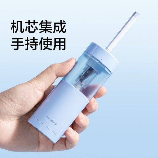 Deli Ns075 Handheld Electric Pencil Sharpener for Elementary School Students, Children's Pencil Sharpener