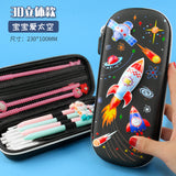 3D Stereo Pencil Case for Primary School Students, High-End, Cute, Milky Pencil Case, Large Capacity, Stain-Resistant School Pencil Case
