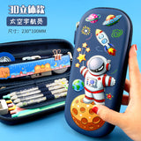 3D Stereo Pencil Case for Primary School Students, High-End, Cute, Milky Pencil Case, Large Capacity, Stain-Resistant School Pencil Case