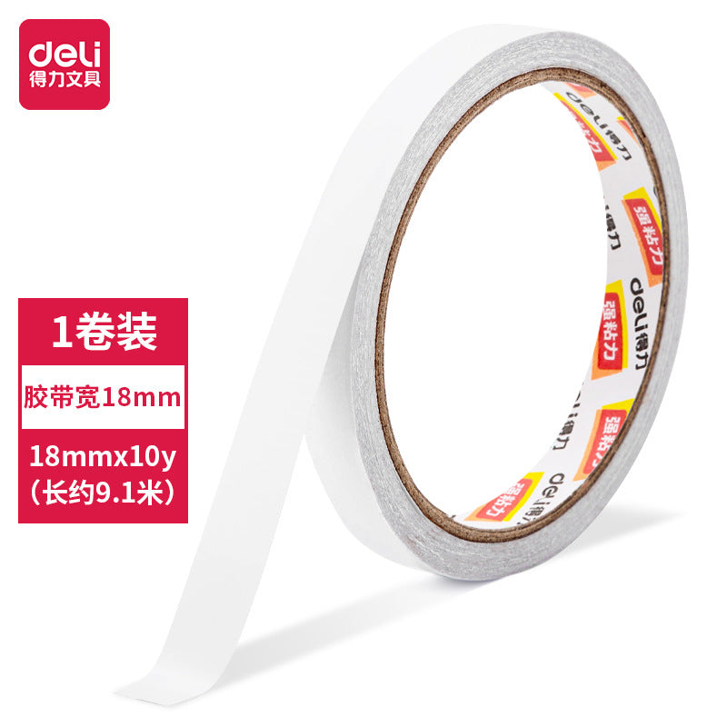 Deli Double-Sided Tape with Strong Adhesion, Office Supplies, Student Crafts, Easy-To-Tear Double-Sided Tape, Leaves No Trace, Wholesale