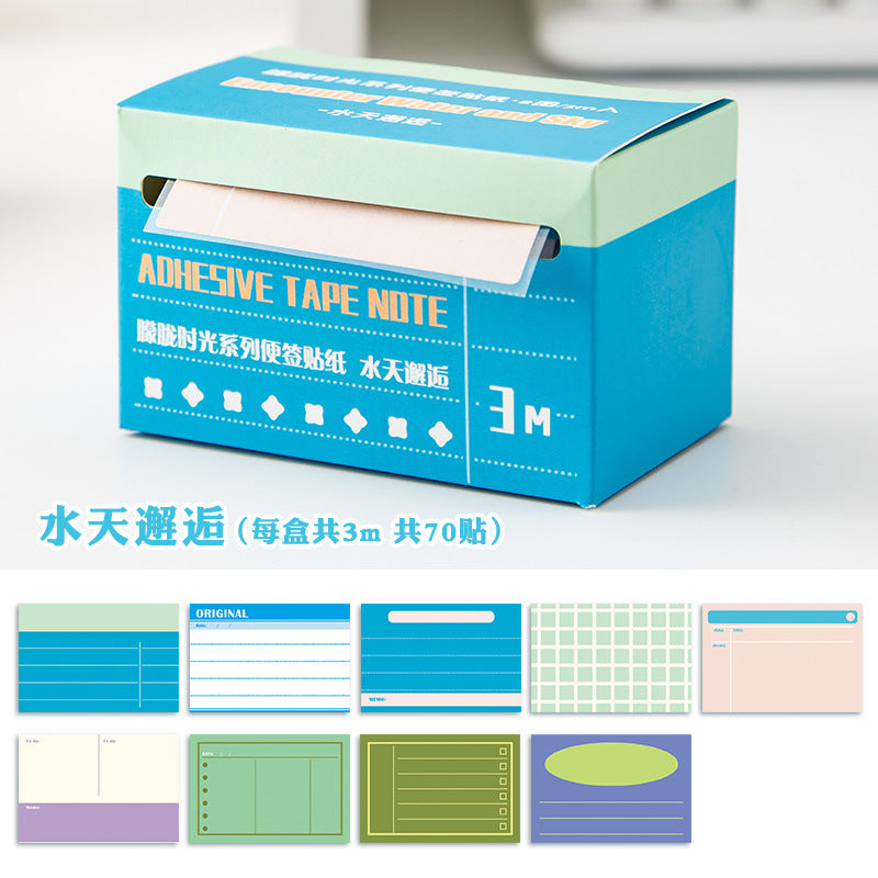 Creative boxed pull note stickers student Mark message sticky note hand account classification index label stickers wholesale