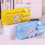 Small egg treasure examination pencil bag large capacity dirty cute milk whirring stationery bag small pain pencil bag school supplies