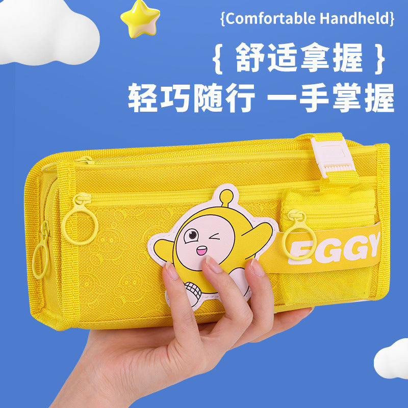 Small egg treasure examination pencil bag large capacity dirty cute milk whirring stationery bag small pain pencil bag school supplies