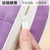 Cross-Border Retractable Kokuyo Pencil Case for Elementary School Students, Large Capacity Macaron Color-Blocking Pencil Box, High-Value Simple Stationery Box