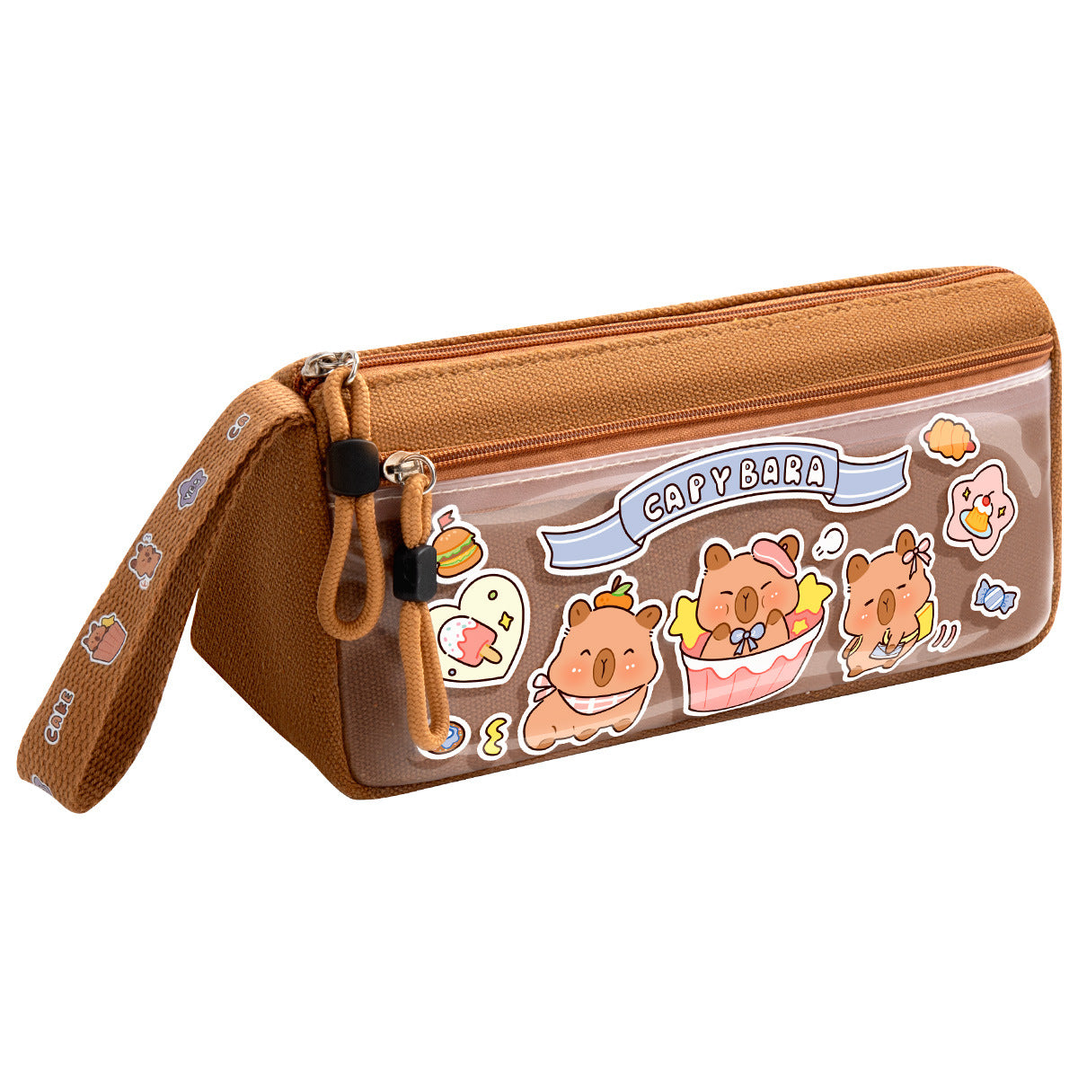 Kapibala Pencil Case Large Capacity Stationery Box for Girls and Boys Stationery Bag Pencil Box Student Supplies Cute Storage