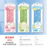 Creative Inspirational Ruler Set for Students, Four-Piece Set, High-Quality Transparent Ruler, Triangle Ruler, Protractor, Ruler Set Wholesale