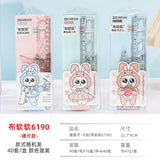 Creative Inspirational Ruler Set for Students, Four-Piece Set, High-Quality Transparent Ruler, Triangle Ruler, Protractor, Ruler Set Wholesale