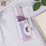 20cm Soft Ruler Four-Piece Set of Rulers for Students to Draw with Triangular Rulers and Protractors Multi-Specification Ruler Sets Wholesale