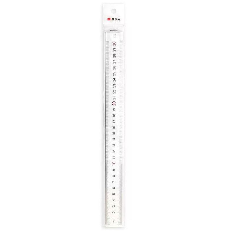 Morning Light Transparent Ruler Student Exam Drawing Measuring Ruler 15cm Wavy Soft Ruler Aluminum Alloy 20cm Plastic