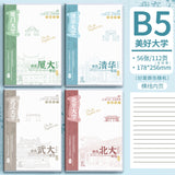 B5 School University Plastic Cover Notebook for Middle and High School Exams Inspirational A5 Thickened English Lined Homework Notebook Wholesale
