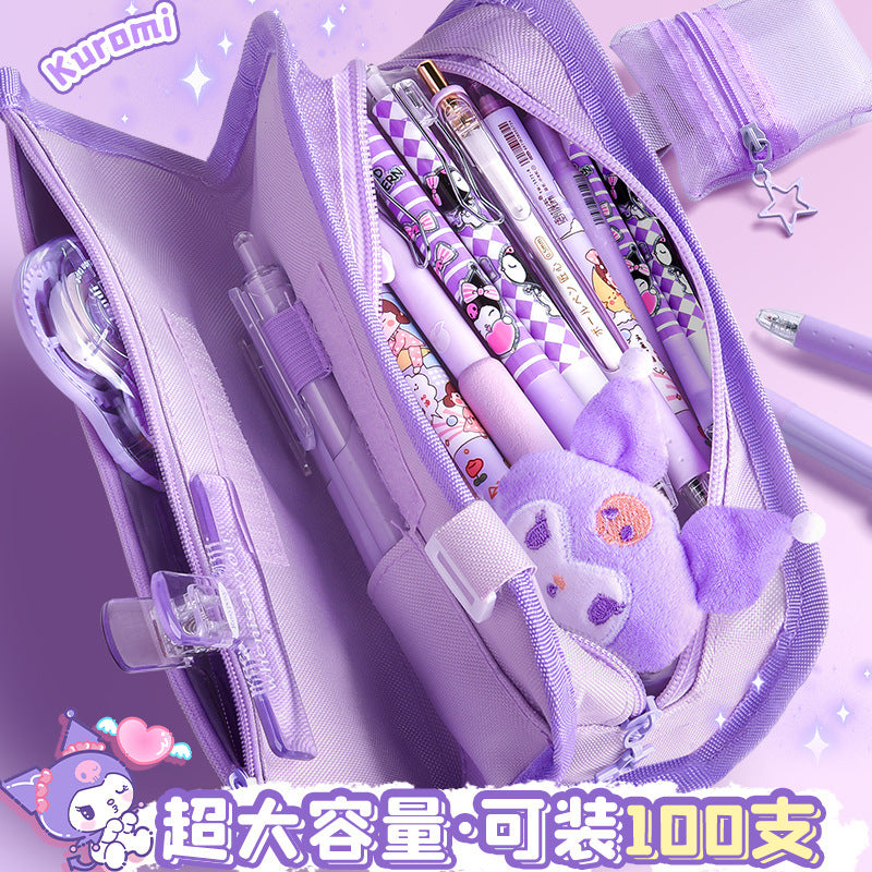 Niche Non-Colliding High-Looking Primary School Girls Kurome Stationery Bag Stationery Box Pencil Case Sanrio Pencil Bag